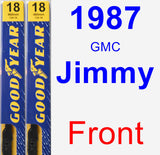 Front Wiper Blade Pack for 1987 GMC Jimmy - Premium