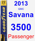 Passenger Wiper Blade for 2013 GMC Savana 3500 - Premium