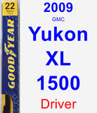 Driver Wiper Blade for 2009 GMC Yukon XL 1500 - Premium