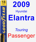 Passenger Wiper Blade for 2009 Hyundai Elantra - Premium