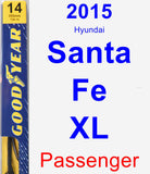 Passenger Wiper Blade for 2015 Hyundai Santa Fe XL - Premium