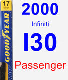 Passenger Wiper Blade for 2000 Infiniti I30 - Premium