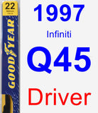 Driver Wiper Blade for 1997 Infiniti Q45 - Premium