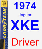 Driver Wiper Blade for 1974 Jaguar XKE - Premium