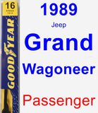 Passenger Wiper Blade for 1989 Jeep Grand Wagoneer - Premium