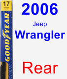Rear Wiper Blade for 2006 Jeep Wrangler - Premium