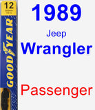 Passenger Wiper Blade for 1989 Jeep Wrangler - Premium