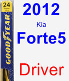 Driver Wiper Blade for 2012 Kia Forte5 - Premium