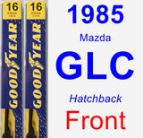 Front Wiper Blade Pack for 1985 Mazda GLC - Premium