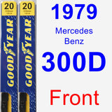 Front Wiper Blade Pack for 1979 Mercedes-Benz 300D - Premium