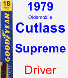 Driver Wiper Blade for 1979 Oldsmobile Cutlass Supreme - Premium