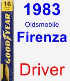 Driver Wiper Blade for 1983 Oldsmobile Firenza - Premium