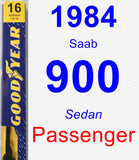 Passenger Wiper Blade for 1984 Saab 900 - Premium