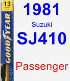 Passenger Wiper Blade for 1981 Suzuki SJ410 - Premium