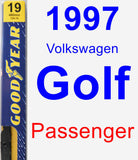 Passenger Wiper Blade for 1997 Volkswagen Golf - Premium