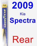 Rear Wiper Blade for 2009 Kia Spectra - Rear