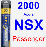 Passenger Wiper Blade for 2000 Acura NSX - Assurance