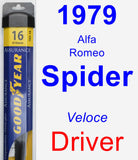 Driver Wiper Blade for 1979 Alfa Romeo Spider - Assurance