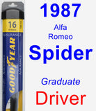 Driver Wiper Blade for 1987 Alfa Romeo Spider - Assurance
