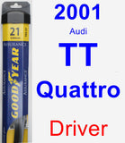 Driver Wiper Blade for 2001 Audi TT Quattro - Assurance