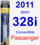 Passenger Wiper Blade for 2011 BMW 328i - Assurance