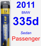 Passenger Wiper Blade for 2011 BMW 335d - Assurance