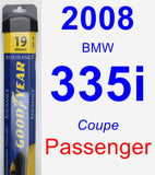 Passenger Wiper Blade for 2008 BMW 335i - Assurance