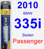 Passenger Wiper Blade for 2010 BMW 335i - Assurance