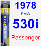 Passenger Wiper Blade for 1978 BMW 530i - Assurance