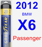 Passenger Wiper Blade for 2012 BMW X6 - Assurance