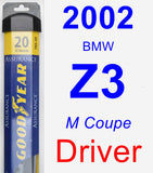 Driver Wiper Blade for 2002 BMW Z3 - Assurance