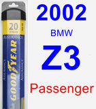 Passenger Wiper Blade for 2002 BMW Z3 - Assurance