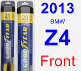 Front Wiper Blade Pack for 2013 BMW Z4 - Assurance