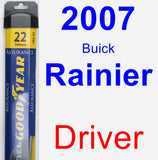 Driver Wiper Blade for 2007 Buick Rainier - Assurance