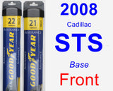 Front Wiper Blade Pack for 2008 Cadillac STS - Assurance