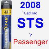 Passenger Wiper Blade for 2008 Cadillac STS - Assurance