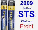 Front Wiper Blade Pack for 2009 Cadillac STS - Assurance