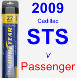 Passenger Wiper Blade for 2009 Cadillac STS - Assurance
