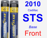 Front Wiper Blade Pack for 2010 Cadillac STS - Assurance