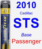 Passenger Wiper Blade for 2010 Cadillac STS - Assurance