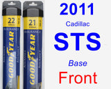 Front Wiper Blade Pack for 2011 Cadillac STS - Assurance