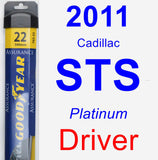 Driver Wiper Blade for 2011 Cadillac STS - Assurance