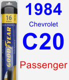 Passenger Wiper Blade for 1984 Chevrolet C20 - Assurance