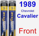 Front Wiper Blade Pack for 1989 Chevrolet Cavalier - Assurance