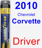 Driver Wiper Blade for 2010 Chevrolet Corvette - Assurance