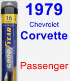 Passenger Wiper Blade for 1979 Chevrolet Corvette - Assurance