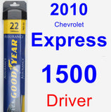 Driver Wiper Blade for 2010 Chevrolet Express 1500 - Assurance