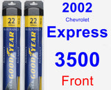 Front Wiper Blade Pack for 2002 Chevrolet Express 3500 - Assurance
