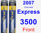 Front Wiper Blade Pack for 2007 Chevrolet Express 3500 - Assurance