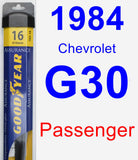 Passenger Wiper Blade for 1984 Chevrolet G30 - Assurance